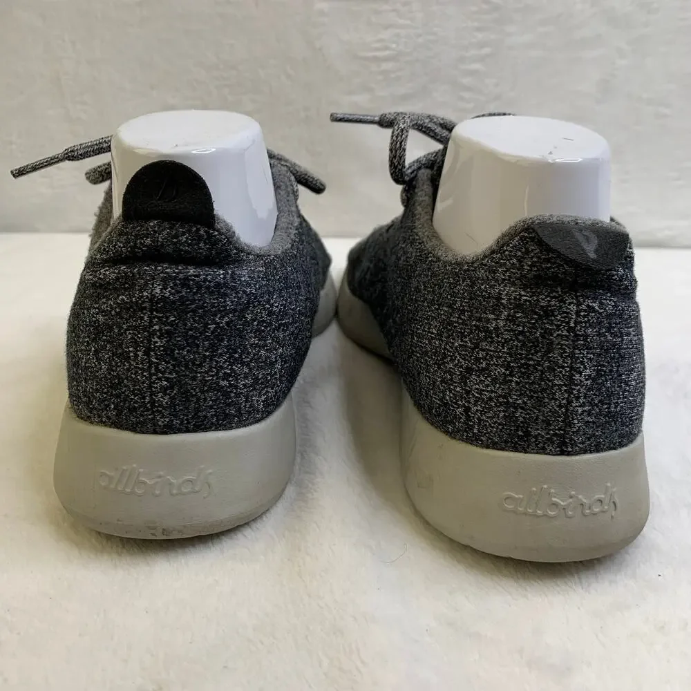 Allbirds Mens 9 Dark Gray Wool Runners Sneakers Shoes Lace Up Athletic Comfort